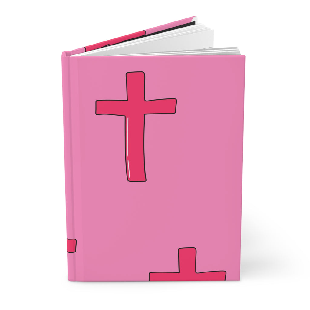 Matte Pink Cross Journal